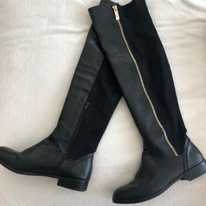 Black over the knee boots